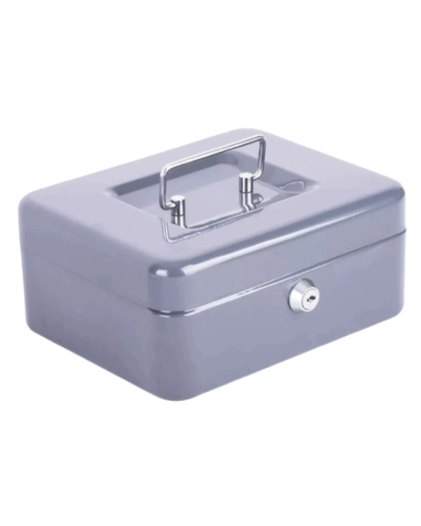 caja menor mediana gris